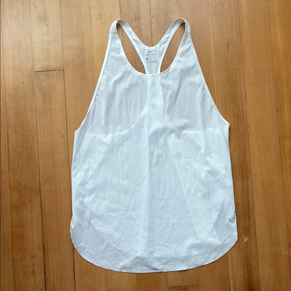 Nike Women's White Racerback Tank Top